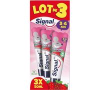 Signal Dentifrice enfant goût fraise, 3-6 ans - Le flacon de 50ml lot de 3