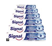 SIGNAL - Dentifrice Extra Fraicheur Intense - 12h d'haleine fraiche - Extra longue durée - 96% d'ingrédients d'origine naturelle (lot de 6x75ml)