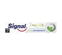 SIGNAL - Dentifrice Integral 8 Nature Elements Bicarbonate | Fraîcheur onctueuse | Pour un sourire éclatant | le tube de 75mL | LOT DE 4
