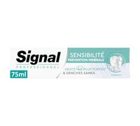 SIGNAL - Dentifrice Sensibilité Renforcée, Protection Minérale Complète pour Gencives Saines (Tube 75mL) - lot de 3 - Vendu par Lot