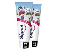 Signal Dentifrice Spécial pour les enfants Super Mario, Parfum Fraise, 0-6 Ans, 2 x 75 ml