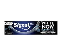 SIGNAL - Dentifrice White Now Super Pure Blancheur - Des dents 3X plus blanches dès le premier brossage - Blancheur longue durée - Action anti-tache - 94% d'ingrédients d'origine naturelle - 75ml