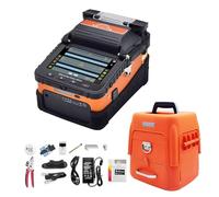 Signal fire Soudeuse Fibre Optique, Épisseuse Fusion Optique AI-6C FTTH avec écran LCD numérique 5", épissure 8S et chauffage 18S