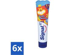 Signal Kids dentifrice goût fruit pour enfants de 2 à 6 ans 50 ml - Pack avantage - 6 pièces