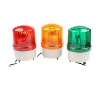 Signal Lumineux Industriel Lampe de Chantier avec Alarme et gyrophare, 110 V CA, 220 V CC, 12 V/24 V CC, avec avertisseur sonore(Yellow Sound,AC 220V)