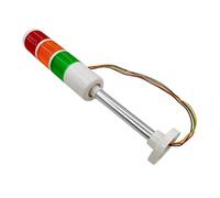 Signal lumineux industriel Voyant d'avertissement multicouche, voyant LED tricolore, indicateur de signal de machine, voyant de phare, alarme sonore et lumineuse, 12/24V 220V(Steady light 12-24V)