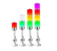 Signal Lumineux Industriel Voyant Lumineux Multicouche DC 24 V avec avertisseur sonore, Bras Pliable, Lampe de signalisation LED Multicolore for Machines-Outils, lumière Tricolore(1 Layer 3 Color)