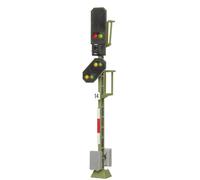 Viessmann Bloc de lumière Signal 4014 H0 – Signal principal de la DB avec signal avancé, 6 LED