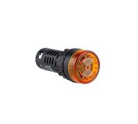 Signal lumineux rouge LED, buzzer actif, indicateur d'alarme, rouge, vert, jaune, 22mm, AD16-22SM 12V 24V 220V, 1 pièce(Yellow,24V)