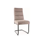 SIGNAL MEBLE Chaise en Tissu Berry - Brego - Beige - L 44 X H 97 Cm