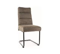 SIGNAL MEBLE Chaise en Tissu Berry - Brego - Vert Olive - L 44 X H 97 Cm