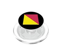 Signal Nautique Drapeau Lettre O Maritime Bateau Alphabet PopSockets PopGrip pour MagSafe