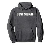 Signal occupé Sweat à Capuche, Unisexe pour Adultes, Chiné Foncé, XL