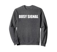 Signal occupé Sweatshirt, Unisexe pour Adultes, Chiné Foncé, XL