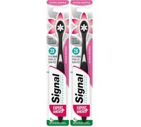 Signal Professionnel - Brosse à Dents Expert Gencives + Charbon - Extra souple, douce pour les gencives, 4x moins de pression - Poils infusés au charbon - Nettoyage précis - Emballage 85% recyclé