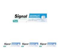 SIGNAL - Professionnel Dentifrice Prévention Minérale - Blancheur - des dents 4x plus fortes - restaure la blancheur naturelle des dents - 75ml (Lot de 4)