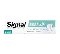 SIGNAL - Professionnel Dentifrice Prévention Minérale - Complet - des dents 4x plus fortes - 88% d'ingrédients d'origine naturelle - 75ml