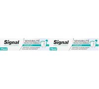 SIGNAL - Professionnel Dentifrice Sensibilité Protection minérale Complet - 88% d’ingrédients d’origine naturelle - Tube 75ml (Lot de 2)
