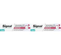 SIGNAL - Professionnel Dentifrice Sensibilité Protection minérale Gencives - 88% d’ingrédients d’origine naturelle - Tube 75ml (Lot de 2)