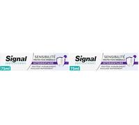 SIGNAL - Professionnel Dentifrice Sensibilité Protection minérale Interdentaire - 88% d’ingrédients d’origine naturelle - Tube 75ml (Lot de 2)