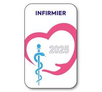 SIGNAL SAFETY Autocollant Sticker - Vignette Caducée 2025 pour Pare Brise en Vitrophanie - V1 Infirmier