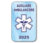 SIGNAL SAFETY Autocollant Sticker - Vignette Caducée 2025 pour Pare Brise en Vitrophanie - V10 Auxiliaire Ambulancière