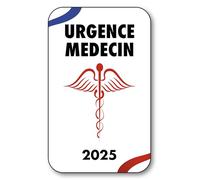 SIGNAL SAFETY Autocollant Sticker - Vignette Caducée 2025 pour Pare Brise en Vitrophanie - V13 Urgence MEDECIN