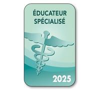 SIGNAL SAFETY Autocollant Sticker - Vignette Caducée 2025 pour Pare Brise en Vitrophanie - V2 Éducateur Spécialisé