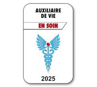 SIGNAL SAFETY Autocollant Sticker - Vignette Caducée 2025 pour Pare Brise en Vitrophanie - V3 Auxiliaire de Vie