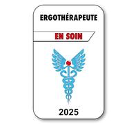 SIGNAL SAFETY Autocollant Sticker - Vignette Caducée 2025 pour Pare Brise en Vitrophanie - V3 Ergothérapeute