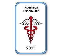 SIGNAL SAFETY Autocollant Sticker - Vignette Caducée 2025 pour Pare Brise en Vitrophanie - V4 Ingénieur Hospitalier