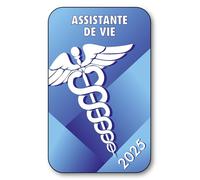 SIGNAL SAFETY Autocollant Sticker - Vignette Caducée 2025 pour Pare Brise en Vitrophanie - V5 Assistante de Vie