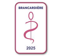 SIGNAL SAFETY Autocollant Sticker - Vignette Caducée 2025 pour Pare Brise en Vitrophanie - V6 Brancardière