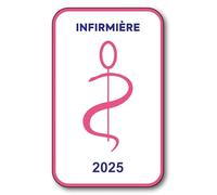 SIGNAL SAFETY Autocollant Sticker - Vignette Caducée 2025 pour Pare Brise en Vitrophanie - V6 Infirmière