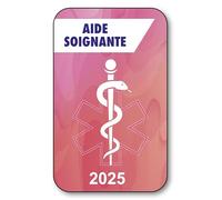 SIGNAL SAFETY Autocollant Sticker - Vignette Caducée 2025 pour Pare Brise en Vitrophanie - V7 Aide Soignante
