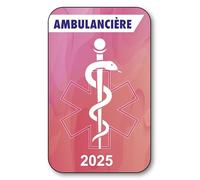 SIGNAL SAFETY Autocollant Sticker - Vignette Caducée 2025 pour Pare Brise en Vitrophanie - V7 Ambulancière