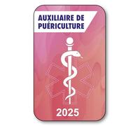SIGNAL SAFETY Autocollant Sticker - Vignette Caducée 2025 pour Pare Brise en Vitrophanie - V7 Auxiliaire de Puériculture