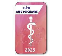 SIGNAL SAFETY Autocollant Sticker - Vignette Caducée 2025 pour Pare Brise en Vitrophanie - V7 Élève Aide Soignante