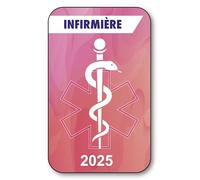 SIGNAL SAFETY Autocollant Sticker - Vignette Caducée 2025 pour Pare Brise en Vitrophanie - V7 Infirmière