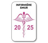 SIGNAL SAFETY Autocollant Sticker - Vignette Caducée 2025 pour Pare Brise en Vitrophanie - V8 Infirmiere SMUR