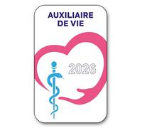 SIGNAL SAFETY Autocollant Sticker - Vignette Caducée 2026 pour Pare Brise en Vitrophanie - V1 Auxiliaire de Vie