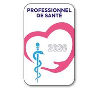 SIGNAL SAFETY Autocollant Sticker - Vignette Caducée 2026 pour Pare Brise en Vitrophanie - V1 Professionnel de Santé