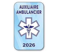 SIGNAL SAFETY Autocollant Sticker - Vignette Caducée 2026 pour Pare Brise en Vitrophanie - V10 Auxiliaire Ambulancier