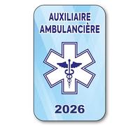 SIGNAL SAFETY Autocollant Sticker - Vignette Caducée 2026 pour Pare Brise en Vitrophanie - V10 Auxiliaire Ambulancière