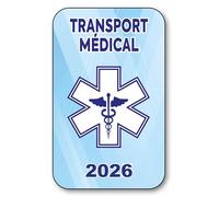 SIGNAL SAFETY Autocollant Sticker - Vignette Caducée 2026 pour Pare Brise en Vitrophanie - V10 Transport Medical