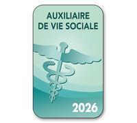 SIGNAL SAFETY Autocollant Sticker - Vignette Caducée 2026 pour Pare Brise en Vitrophanie - V2 Auxiliaire de Vie Sociale