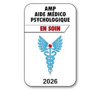 SIGNAL SAFETY Autocollant Sticker - Vignette Caducée 2026 pour Pare Brise en Vitrophanie - V3 AMP - Aide Médico Psychologique