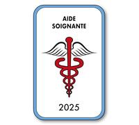 SIGNAL SAFETY Autocollant Sticker - Vignette Caducée 2026 pour Pare Brise en Vitrophanie - V4 Aide Soignante