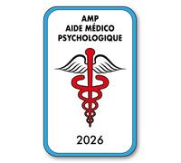 SIGNAL SAFETY Autocollant Sticker - Vignette Caducée 2026 pour Pare Brise en Vitrophanie - V4 AMP - Aide Médico Psychologique