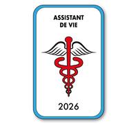 SIGNAL SAFETY Autocollant Sticker - Vignette Caducée 2026 pour Pare Brise en Vitrophanie - V4 Assistant de Vie
